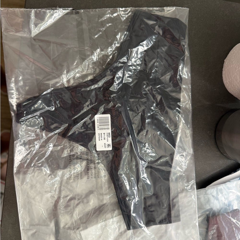 Jockey Black Seamless Thong